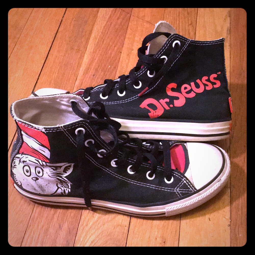 Dr. Seuss Cat in the Hat Converse High Tops